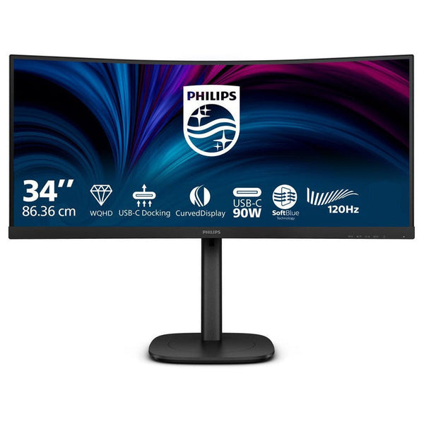 Philips 34B2U3600C/75 34" Curved | UWQHD 3440 x 1440 | 21:9 | 4ms | 120Hz VA | Ultrawide Business Monitor