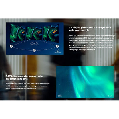 Philips 34B2U3600C/75 34" Curved | UWQHD 3440 x 1440 | 21:9 | 4ms | 120Hz VA | Ultrawide Business Monitor