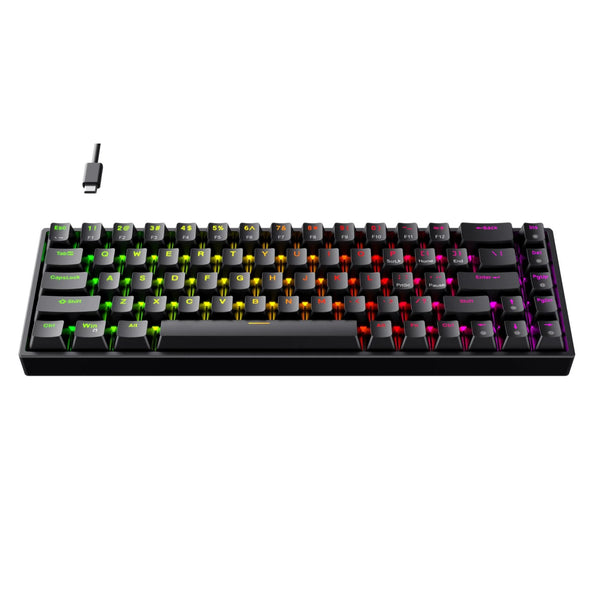 Playmax Mini Mechanical RGB Backlit Gaming Keyboard Black