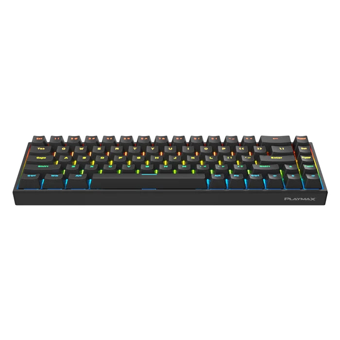 Playmax Mini Mechanical RGB Backlit Gaming Keyboard Black