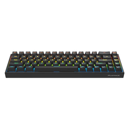 Playmax Mini Mechanical RGB Backlit Gaming Keyboard Black