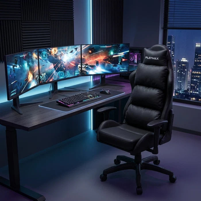 Playmax Studio Comfort Ergonomic Gaming Chair Black