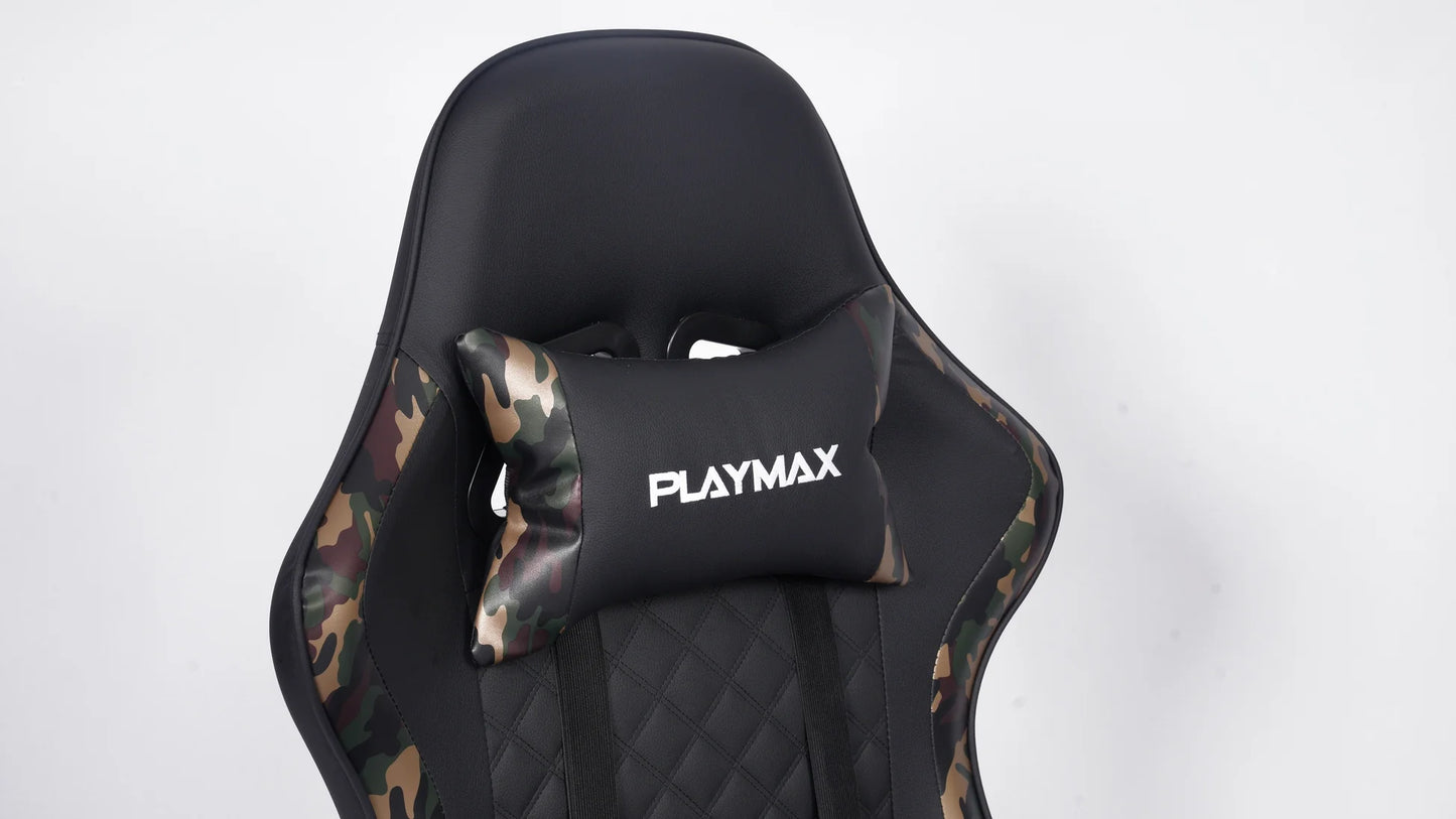 Playmax Studio Core Ergonomic Gaming Chair (Jungle Camo/Black)