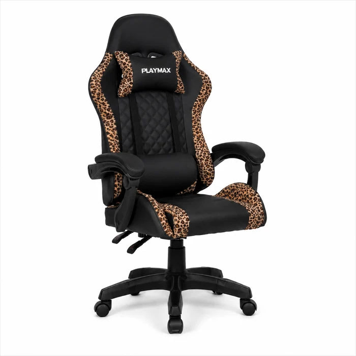Playmax Studio Core Ergonomic Gaming Chair Leopard/Black