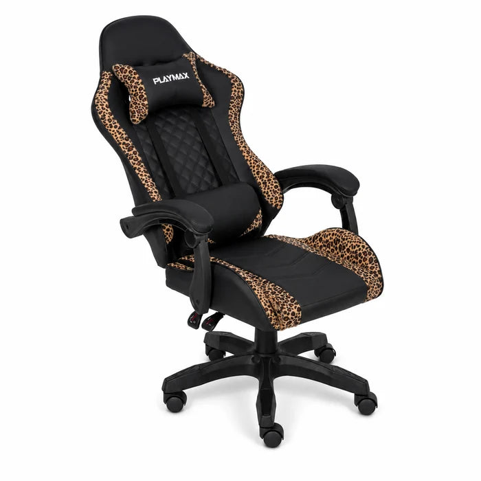Playmax Studio Core Ergonomic Gaming Chair Leopard/Black