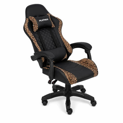 Playmax Studio Core Ergonomic Gaming Chair Leopard/Black