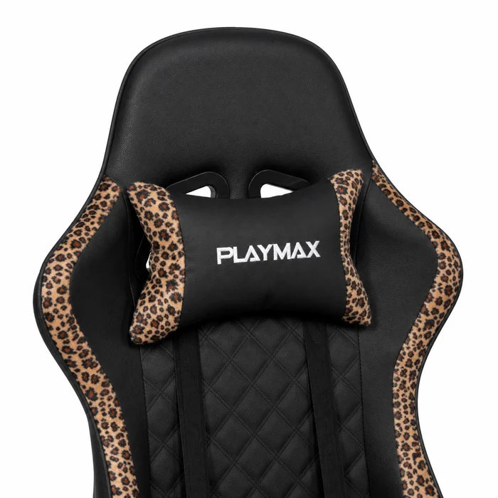 Playmax Studio Core Ergonomic Gaming Chair Leopard/Black