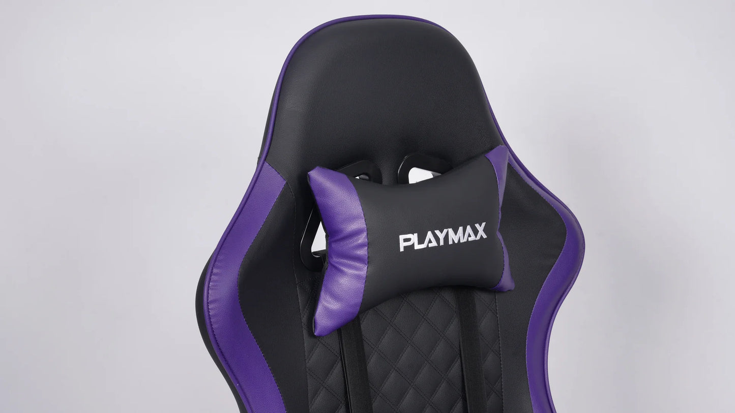 Playmax Studio Core Ergonomic Gaming Chair (Purple/Black)