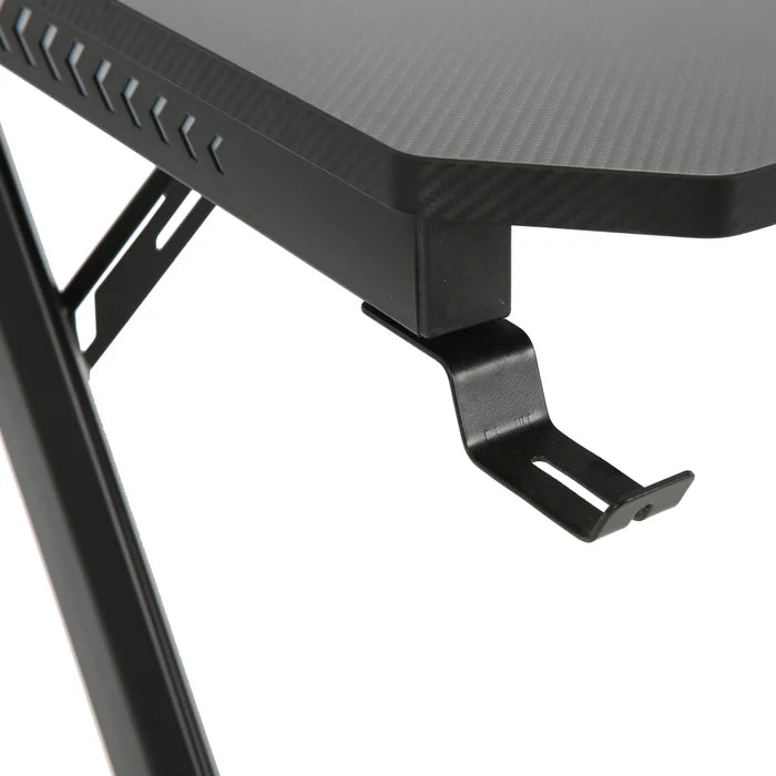 Playmax Studio Cyber Gaming Desk RGB with Built-In Cable Management (Black)
