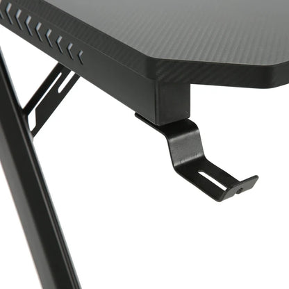 Playmax Studio Cyber Gaming Desk RGB with Built-In Cable Management (Black)