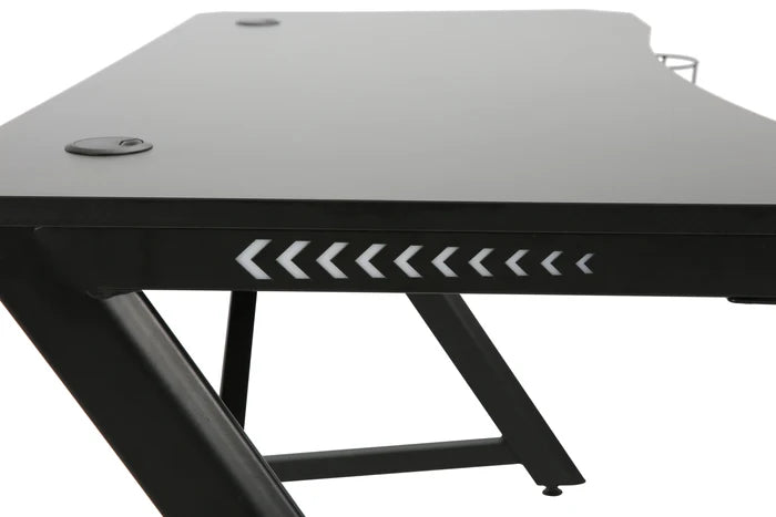 Playmax Studio Cyber Gaming Desk RGB with Built-In Cable Management (Black)
