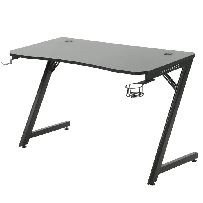 Playmax Studio Cyber Gaming Desk RGB with Built-In Cable Management (Black)