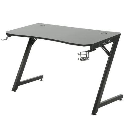 Playmax Studio Cyber Gaming Desk RGB with Built-In Cable Management (Black)