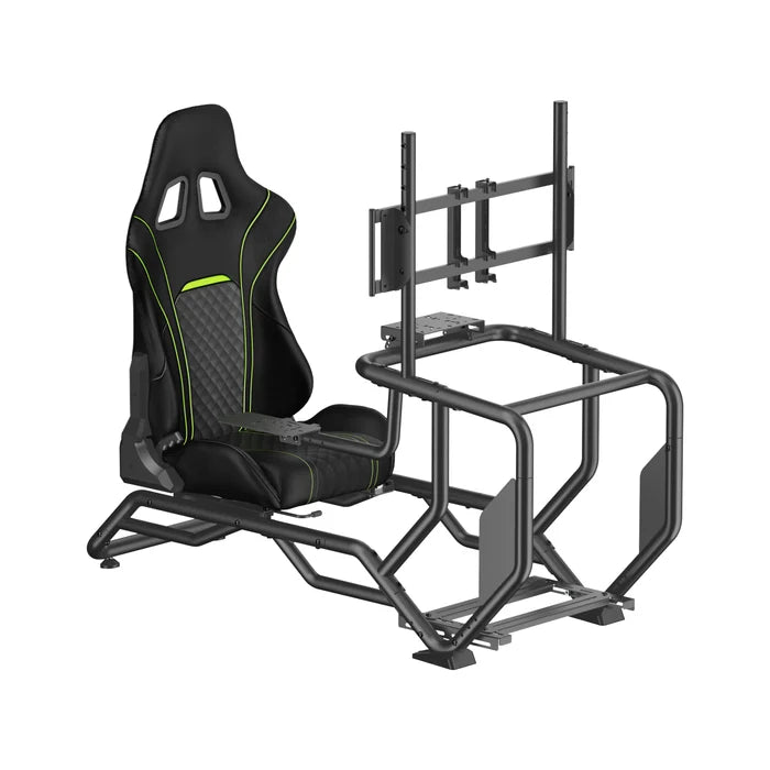 Playmax Velocity Racing Cockpit Simulator Seat Gaming Sim Chair with Monitor Mount Black