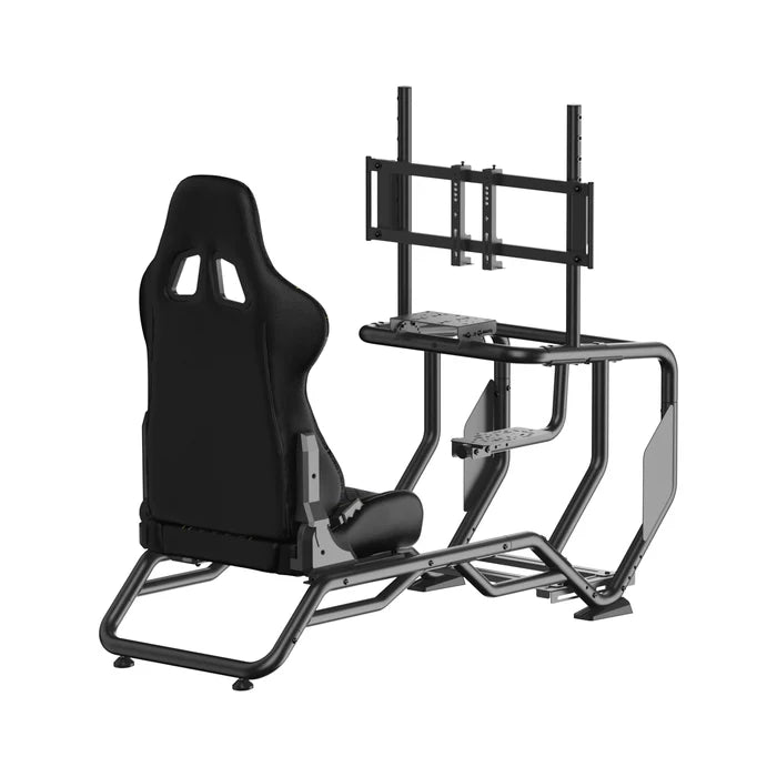 Playmax Velocity Racing Cockpit Simulator Seat Gaming Sim Chair with Monitor Mount Black