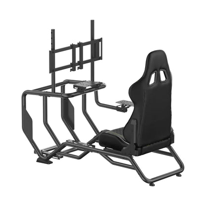 Playmax Velocity Racing Cockpit Simulator Seat Gaming Sim Chair with Monitor Mount Black
