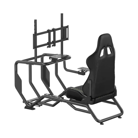 Playmax Velocity Racing Cockpit Simulator Seat Gaming Sim Chair with Monitor Mount Black