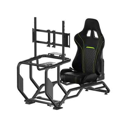Playmax Velocity Racing Cockpit Simulator Seat Gaming Sim Chair with Monitor Mount Black