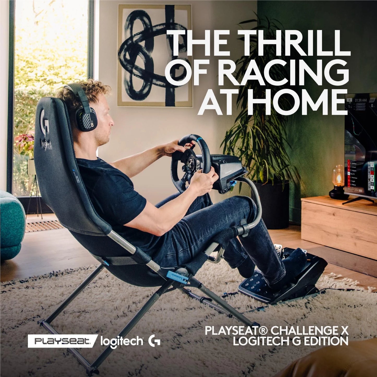 Playseat Challenge X Logitech G Edition Racing Simulator Cockpit Gaming Chair Seat