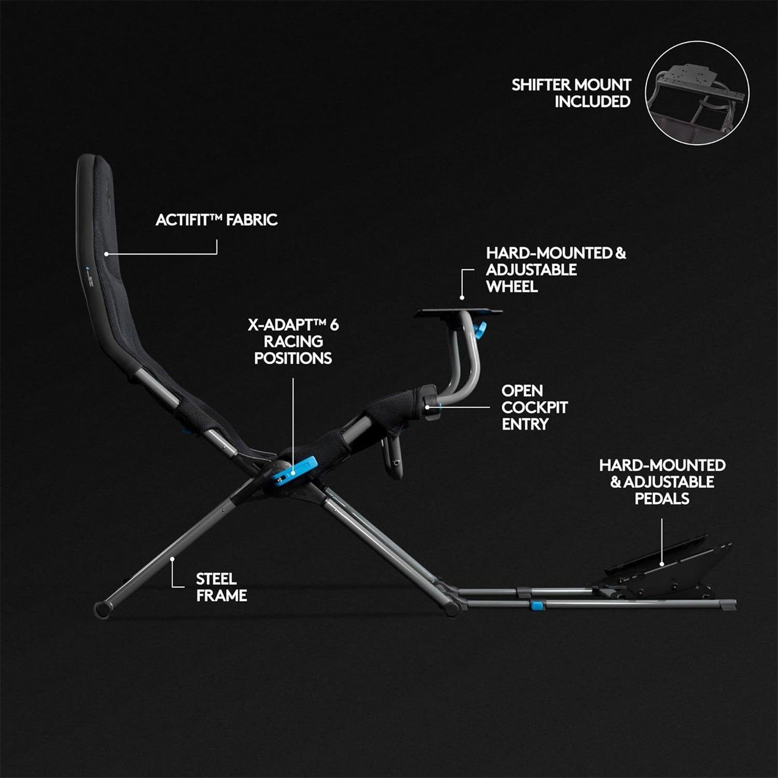 Playseat Challenge X Logitech G Edition Racing Simulator Cockpit Gaming Chair Seat