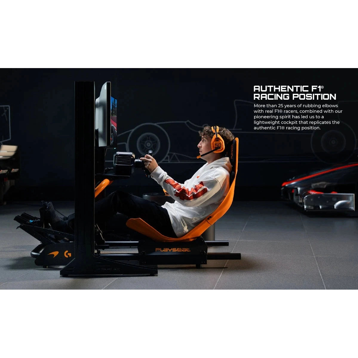 Playseat Formula Instinct McLaren Racing Edition Simulator Sim Cockpit Gaming Chair Seat