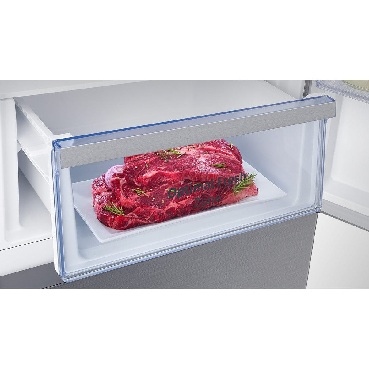 Samsung Refrigerator 310L RB4000N (SRL335NLS) BMF - Bottom Mount Fridge - Elegant Inox (Silver)