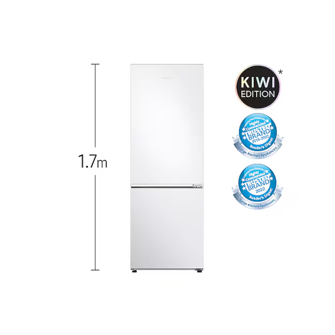 Samsung Refrigerator 310L RB4000N (SRL336NW) BMF - Bottom Mount Fridge (Snow White)