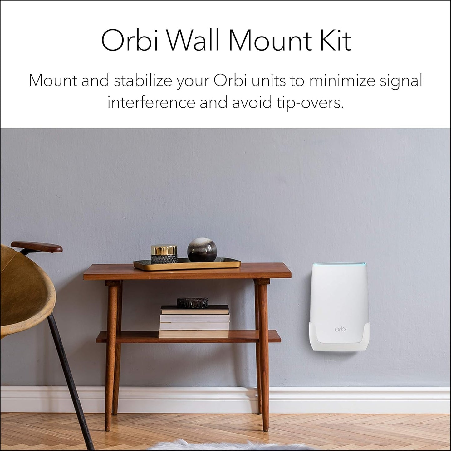 Netgear RBKWM-10000S Orbi Wall Mount Kit for Orbi WiFi 6 6E Systems