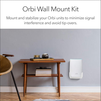 Netgear RBKWM-10000S Orbi Wall Mount Kit for Orbi WiFi 6 6E Systems