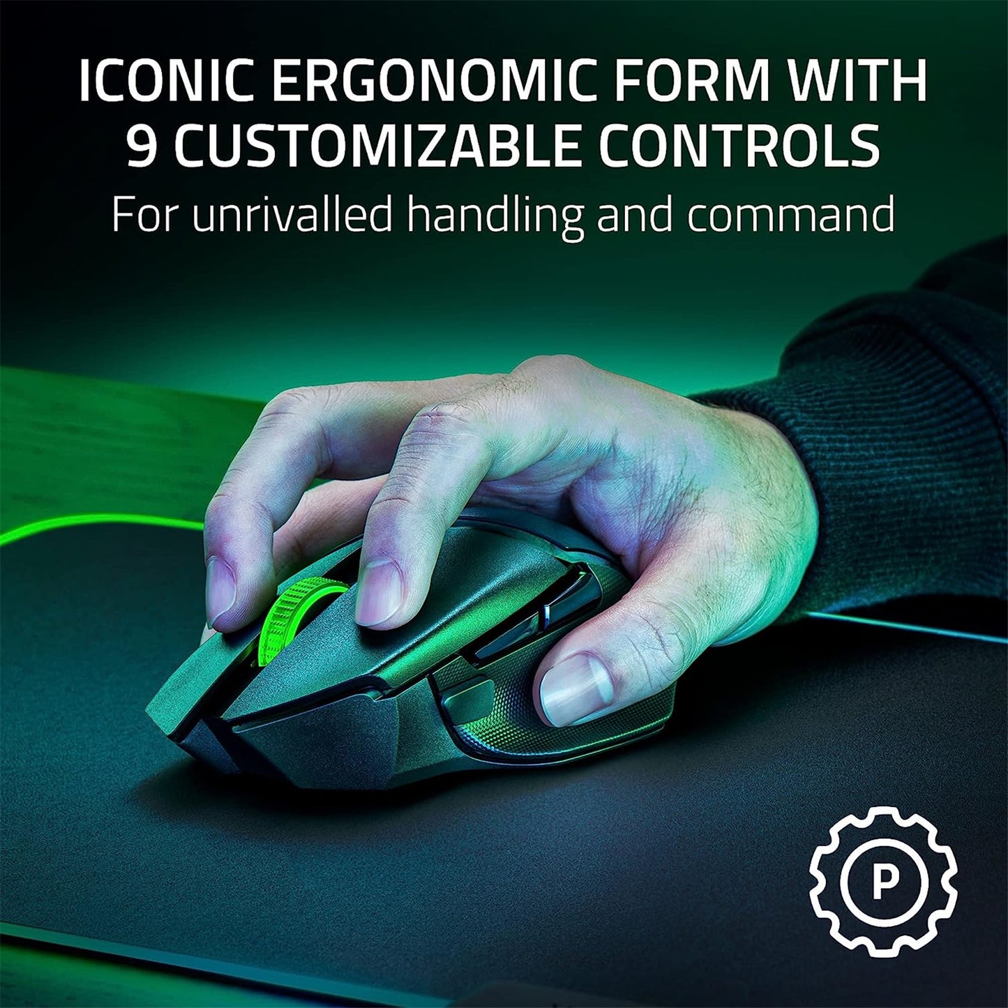 Razer Basilisk V3 X Hyperspeed - Wireless Ergonomic Gaming Mouse