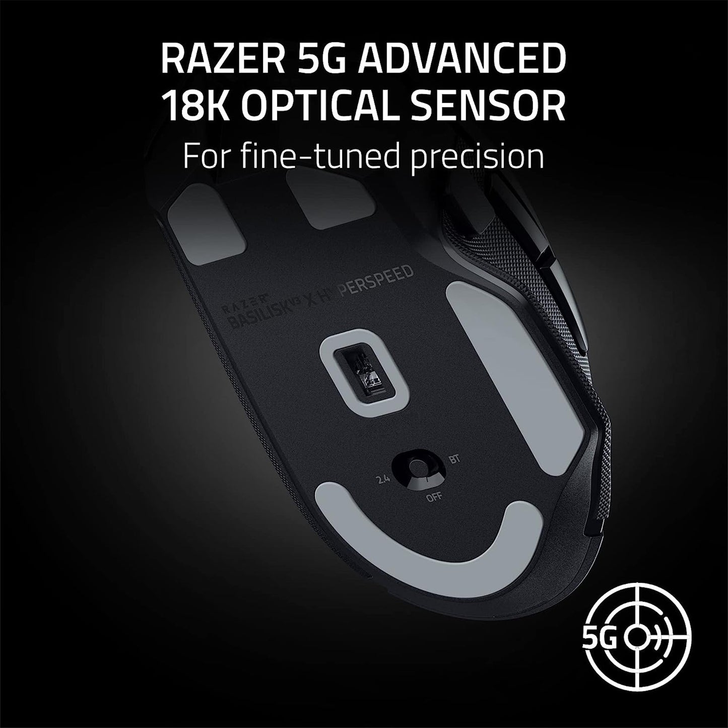 Razer Basilisk V3 X Hyperspeed - Wireless Ergonomic Gaming Mouse