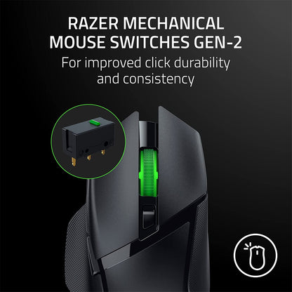 Razer Basilisk V3 X Hyperspeed - Wireless Ergonomic Gaming Mouse