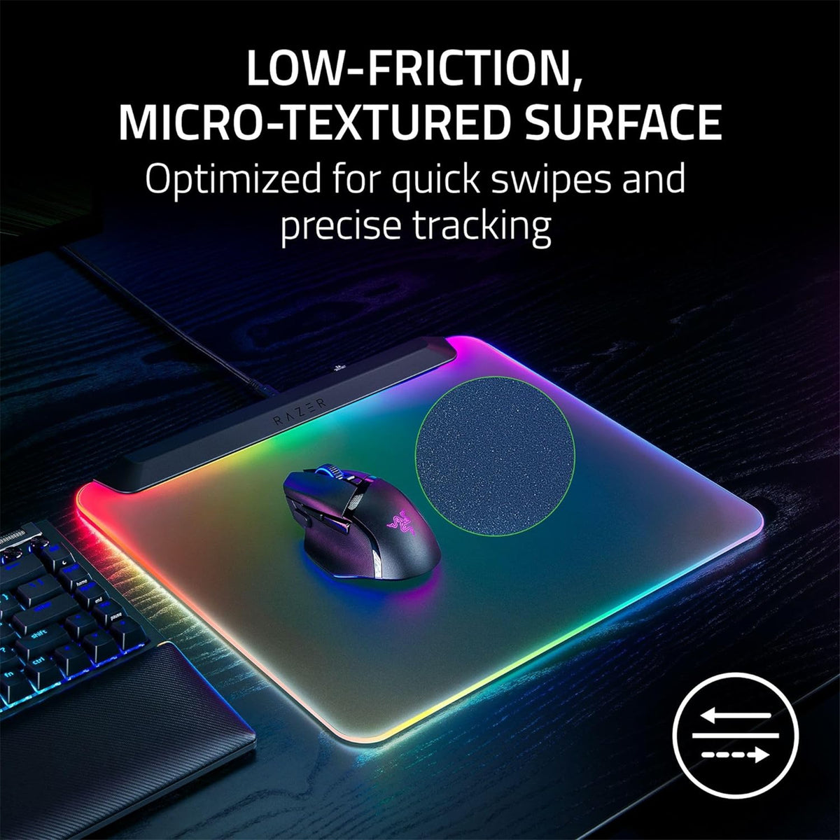 Razer Firefly V2 Pro - Multi-Zone Chroma Gaming Mouse Mat