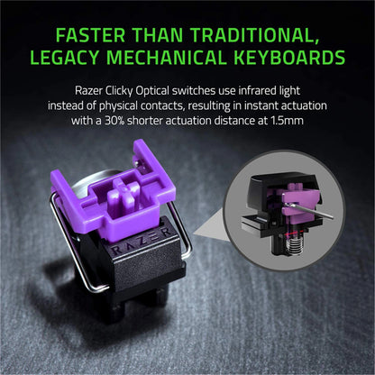 Razer Huntsman Mini - 60% Optical Gaming Keyboard (Clicky Purple Switch)