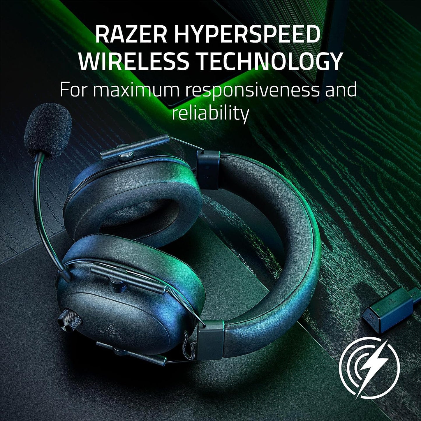 Razer Blackshark V2 Hyperspeed - Wireless Ultra-Lightweight Esports Headset (Black)