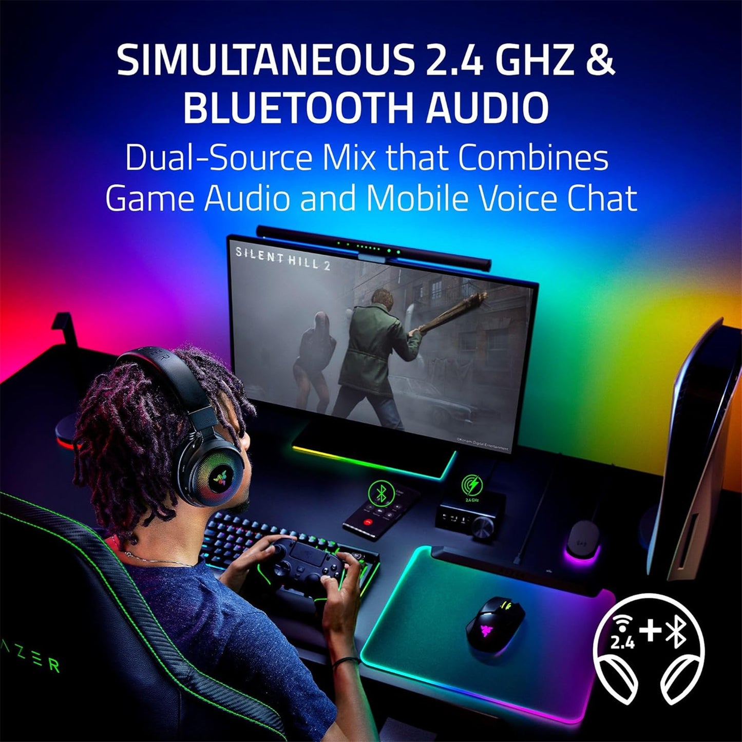 Razer Kraken V4 Pro - Wireless Gaming Headset With Control Hub