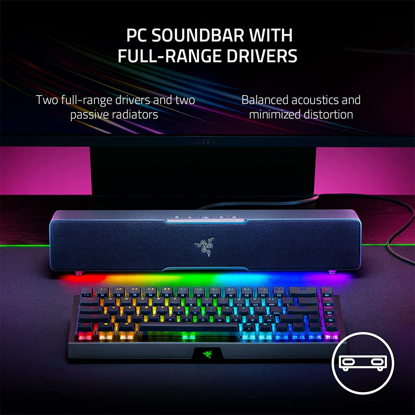 Razer Leviathan V2 X Multi-Driver PC Gaming Sound Bar