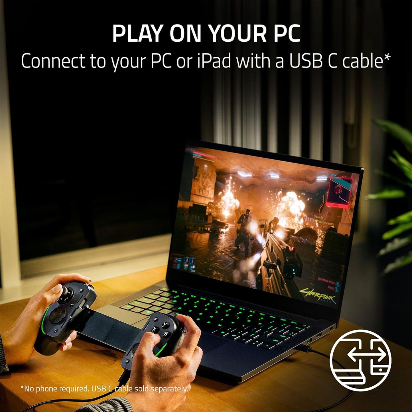 Razer Kishi Ultra USB-C Mobile Gaming Controller for Android iPhone & iPad Mini
