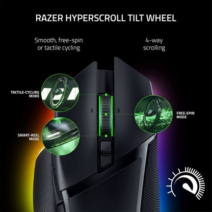 Razer Basilisk V3 Pro - Ergonomic Wireless RGB Gaming Mouse Black