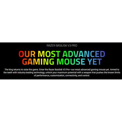 Razer Basilisk V3 Pro - Ergonomic Wireless RGB Gaming Mouse Black