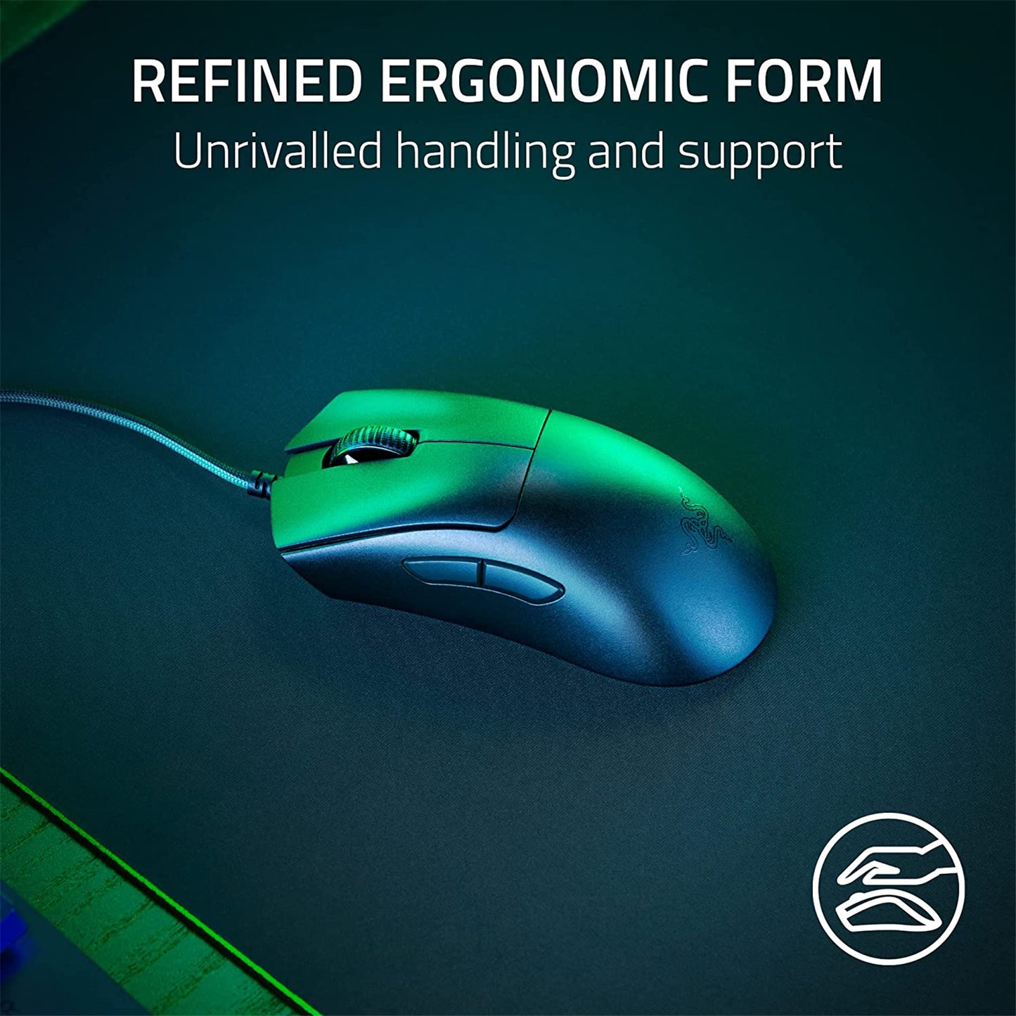 Razer Deathadder V3 - Ergonomic Wired USB Gaming Mouse (Black)