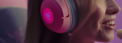 Razer Kraken Kitty V2 - Wired USB Gaming Headset with RGB Kitty Ears (Black)