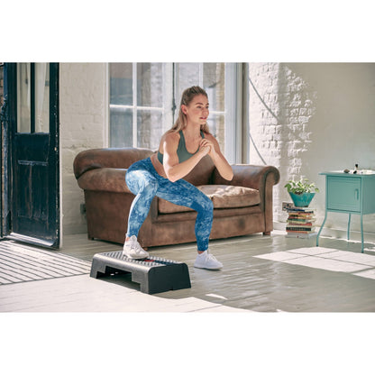 Reebok Mini Step - Aerobic Fitness HIIT Stepper Exercise Platform Gym Workout Deck Black