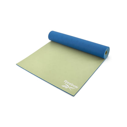 Reebok Double-Sided Yoga Mat Pilates Fitness Stretch Training 6mm (Blue/Green)