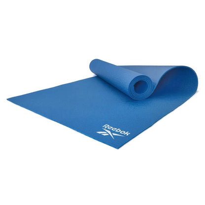 Reebok Yoga Mat Pilates Fitness Stretch Training 4mm (Blue)