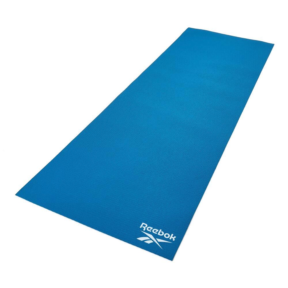 Reebok Yoga Mat Pilates Fitness Stretch Training 4mm (Blue)
