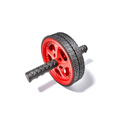 Reebok Abdominal AB Wheel Fitness Training Roller (Black/Red)