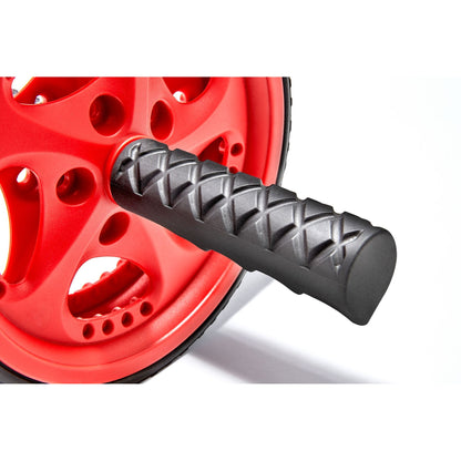 Reebok Abdominal AB Wheel Fitness Training Roller (Black/Red)