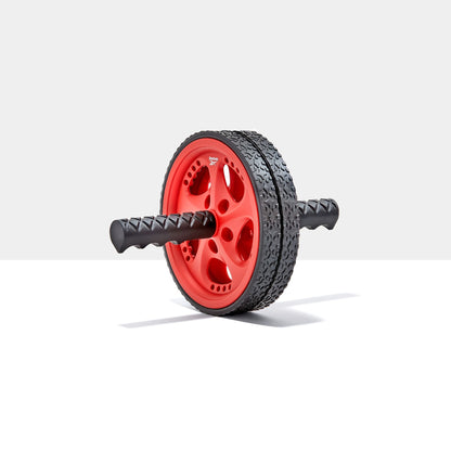 Reebok Abdominal AB Wheel Fitness Training Roller (Black/Red)