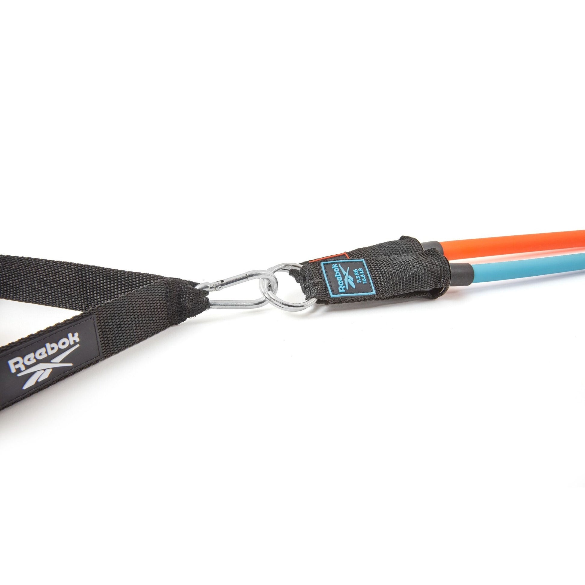Reebok Resistance Tube Set - Fitness Strength Training Green/Blue/Orange/Black
